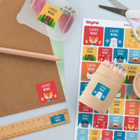 school name labels for kids