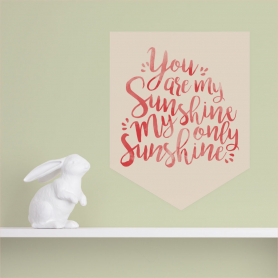 Sunshine Quote Banner Decal